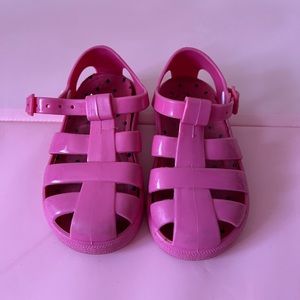 Pink jellies rubber sandals with gel insert